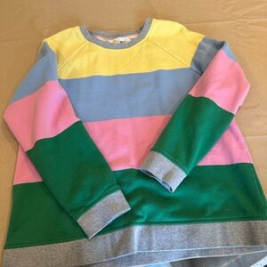 Fun and happy Boden striped sweatshirt!